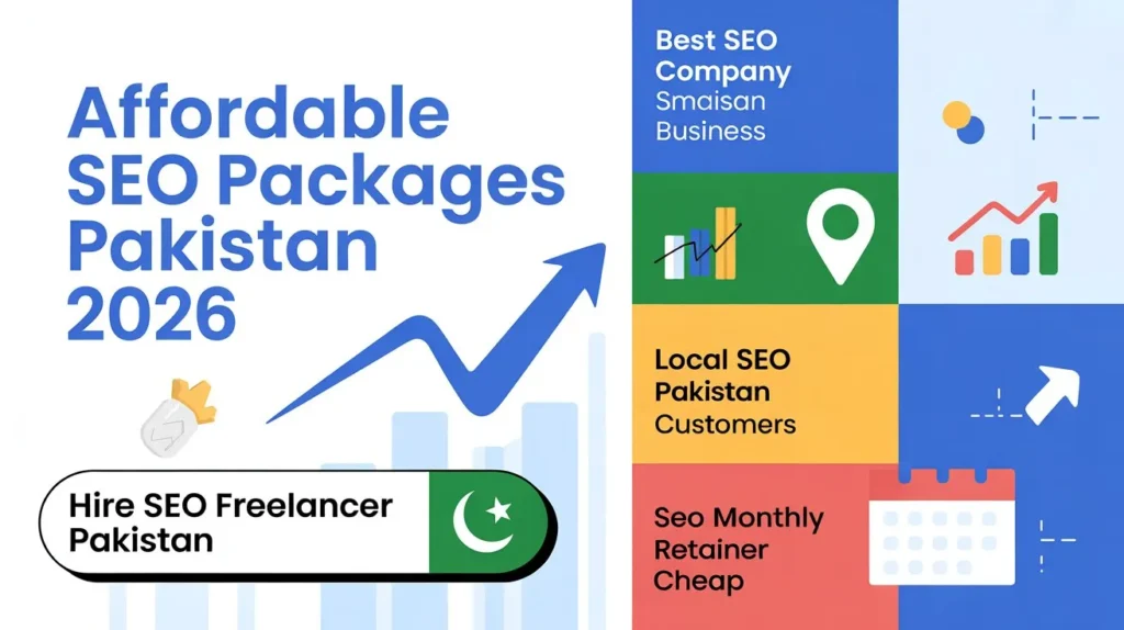Pakistan SEO Packages 2026: What PKR 25,000 Actually Buys Your Business Affordable SEO packages Pakistan 2026 with SEO freelancer hiring options, local SEO services, and monthly retainer pricing