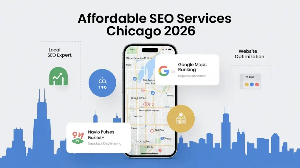 Affordable SEO services for small businesses in Chicago, focusing on Google Maps ranking, local SEO strategies, and website optimization in 2026.