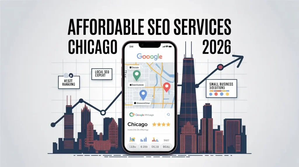 SEO services for small businesses in Chicago, focusing on Google Maps ranking and SEO solutions to boost local business visibility in 2026.
