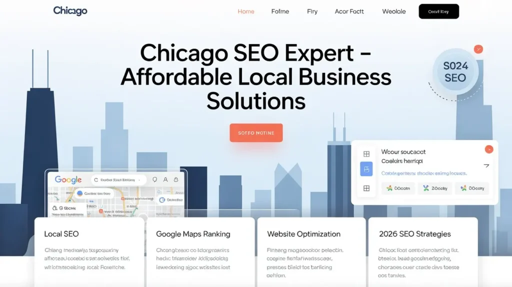 Affordable SEO services for local businesses in Chicago, specializing in Google Maps ranking and local SEO optimization for small businesses in 2026.