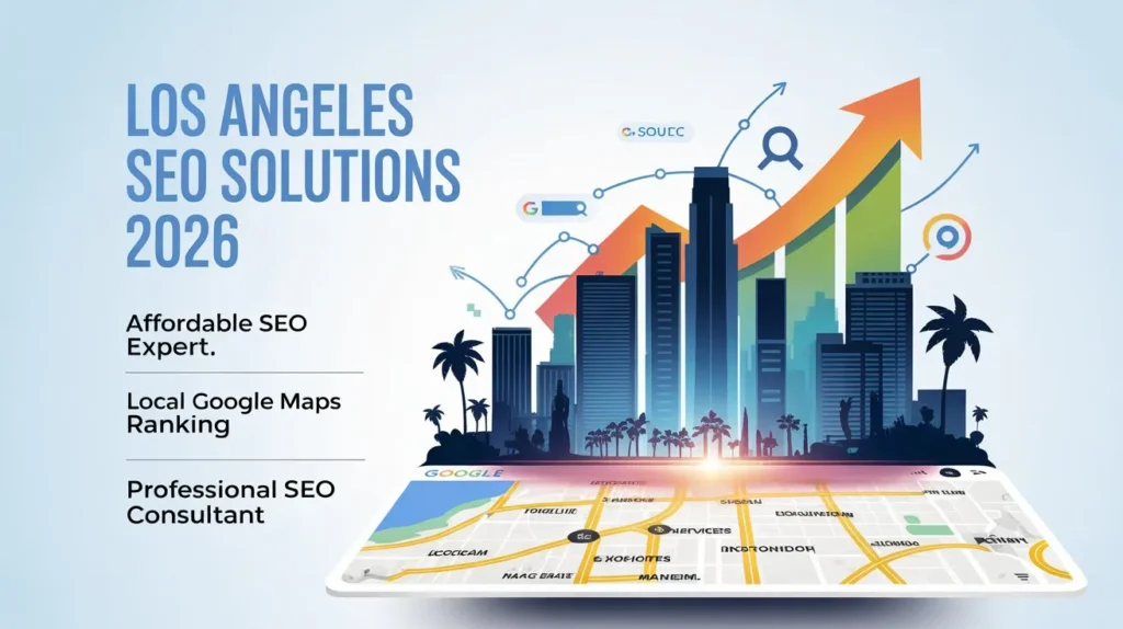 Los Angeles SEO solutions for 2026, offering professional SEO services focused on Google Maps ranking and local business growth