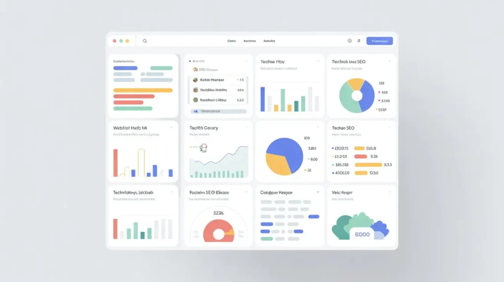 Get Your SEO Audit Report: What 150 Checks Reveal in 2026 SEO audit report analytics dashboard showing website performance metrics, backlinks, and technical SEO data