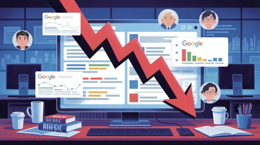 Google Ranking Dropped Overnight, Real Recovery Steps 2026 SEO recovery guide dashboard explaining how to fix a website not showing on Google.