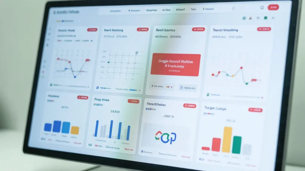 Laptop displaying website indexing problem where the website is not showing on Google